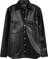 JKEEFER Stabb Leather Shirt Jacket