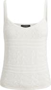 Lauren Ralph Lauren Mixed Stitch Linen & Cotton Sweater Tank
