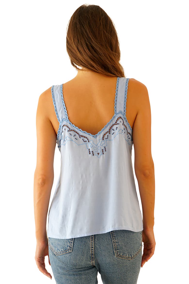 Iris Embroidered Camisole, Alternate, color, Hydrangea