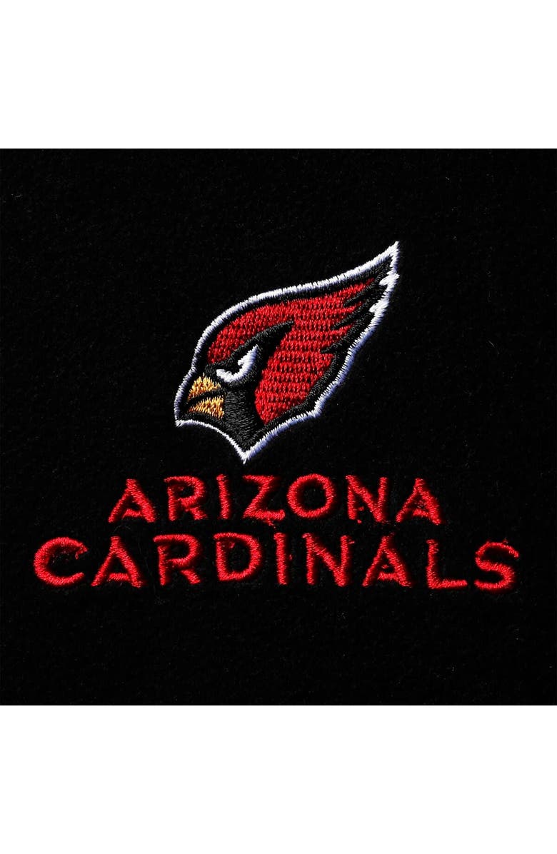 DUNBROOKE Men's Black Arizona Cardinals Houston Fleece Full-Zip Vest, Alternate, color, Black