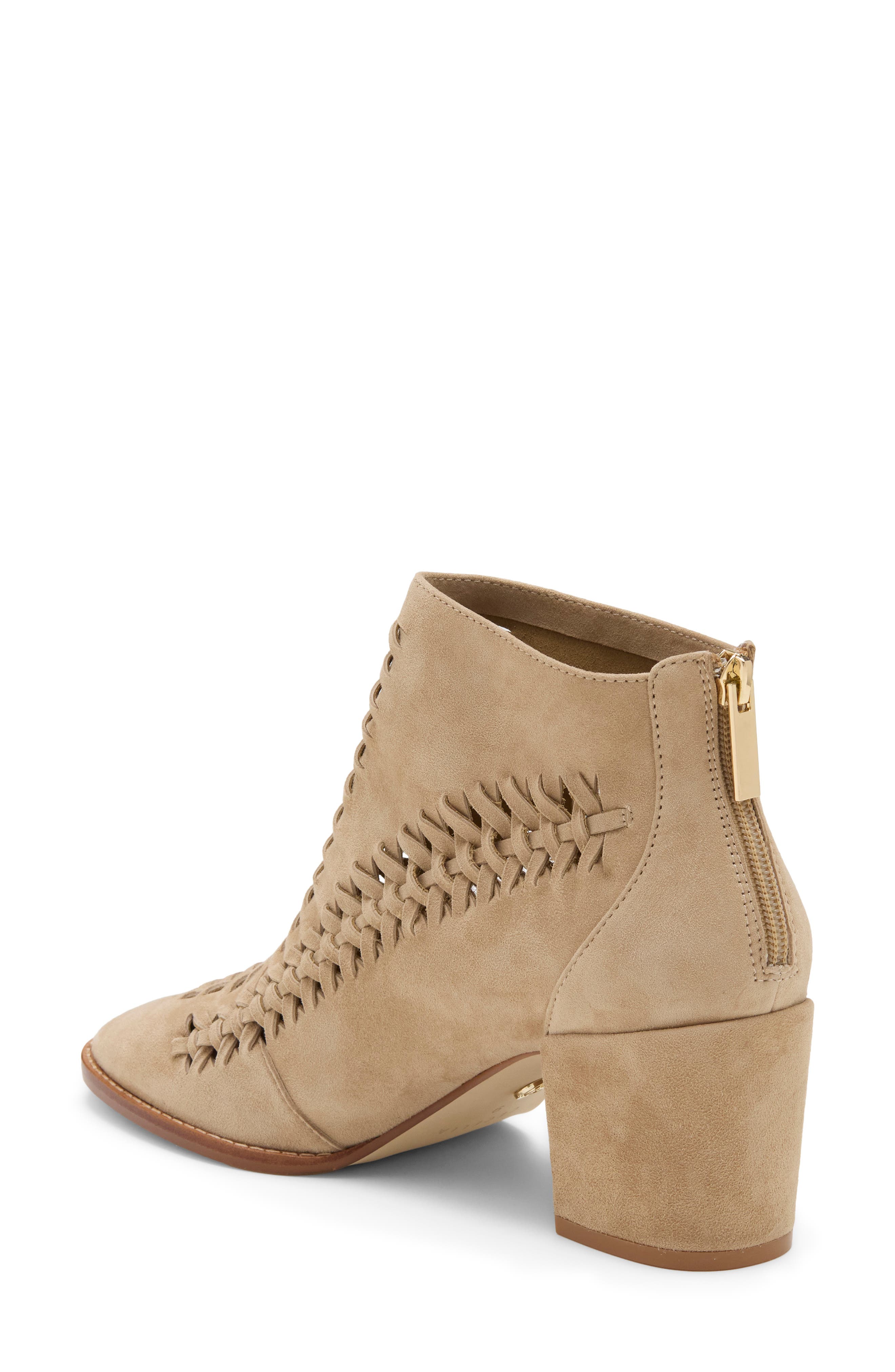 Nora Block Heel Ankle Bootie, Alternate, color, BEIGE
