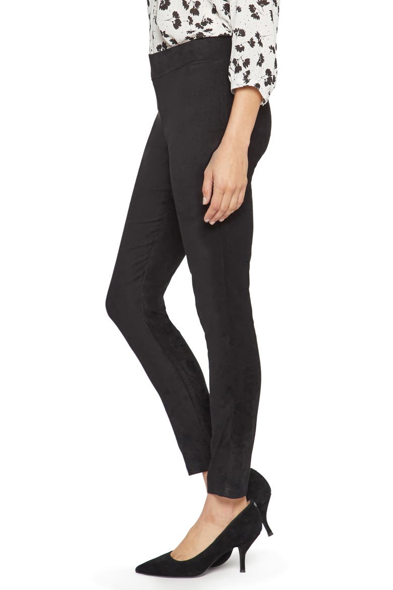Faux Suede Leggings, Alternate, color, BLACK