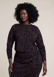 ELOQUII Intarsia Cardigan