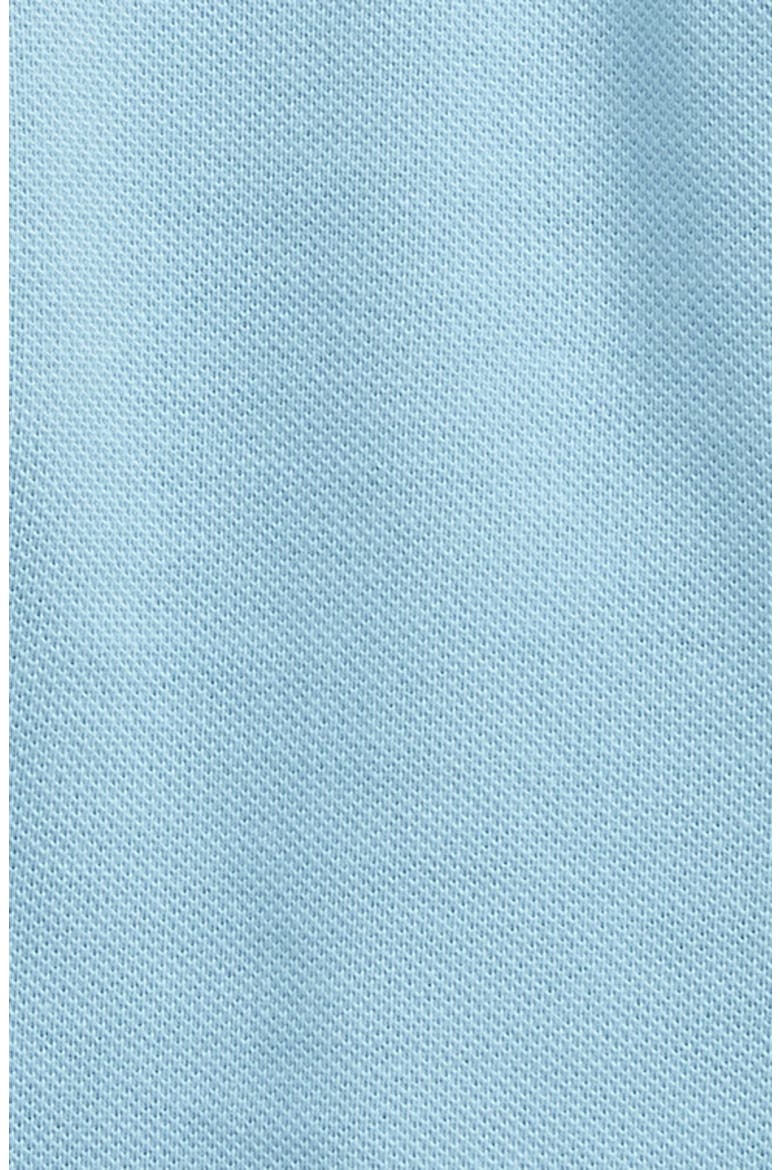Kids' Mini Samuel Icon Stripe Cotton Piqué Zip Polo, Alternate, color, POWDERED BLUE