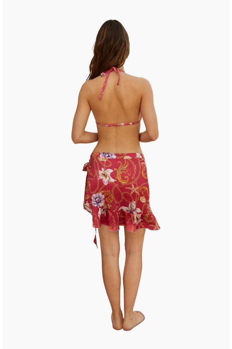 EUROS SHORT PAREO, Alternate, color, Floral Fuchsia