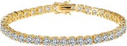 Hollywood Sensation Tennis Bracelet with 1/8 CT Cubic Zirconia