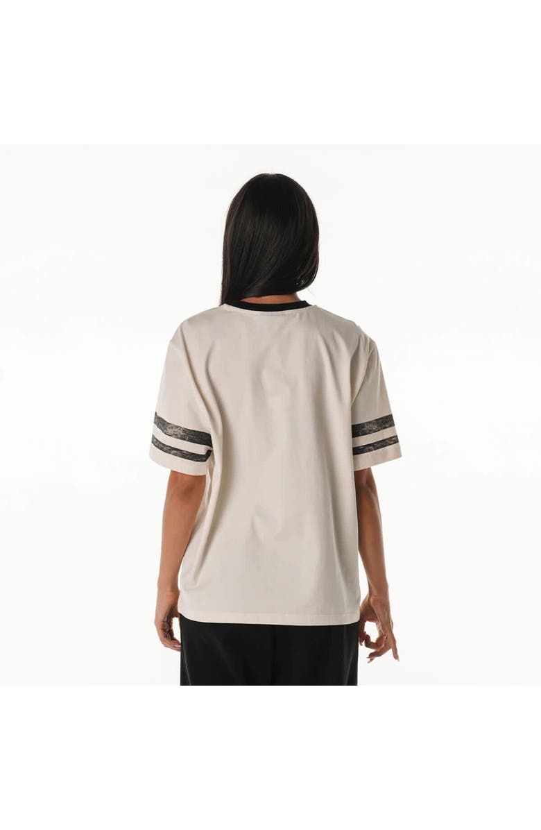 THE WILD COLLECTIVE Women's The Wild Collective Cream Philadelphia Eagles Vintage Drop Shoulder Oversized Boyfriend T-Shirt, Alternate, color, Cream