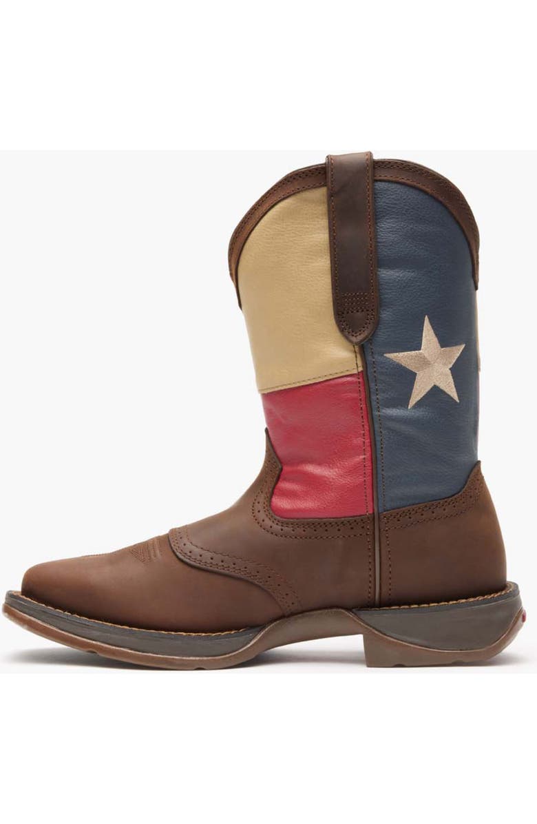 DURANGO Texas Flag Western Boot, Alternate, color, Dark Brown And Texas Flag