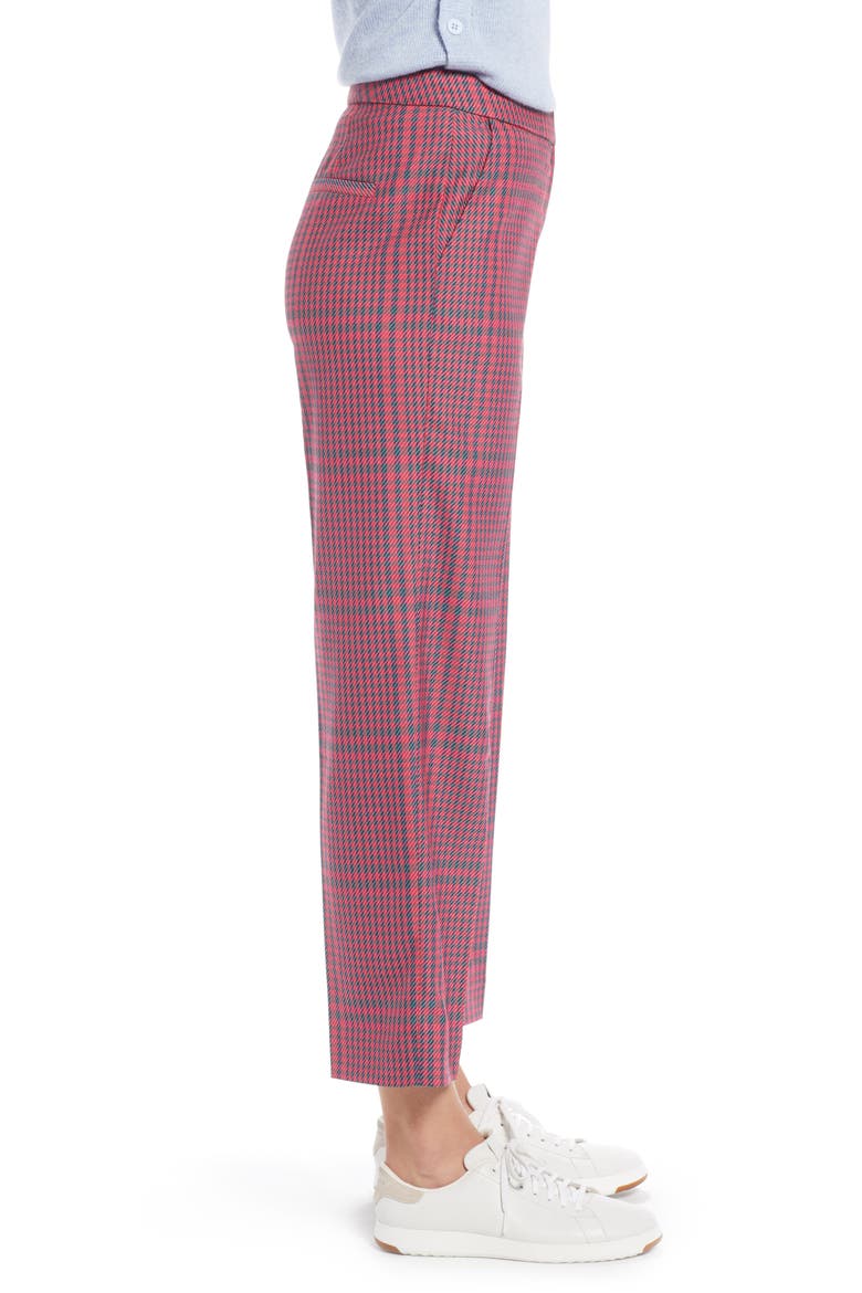 Straight Leg Plaid Pants, Alternate, color, PINK SIMONE PLAID