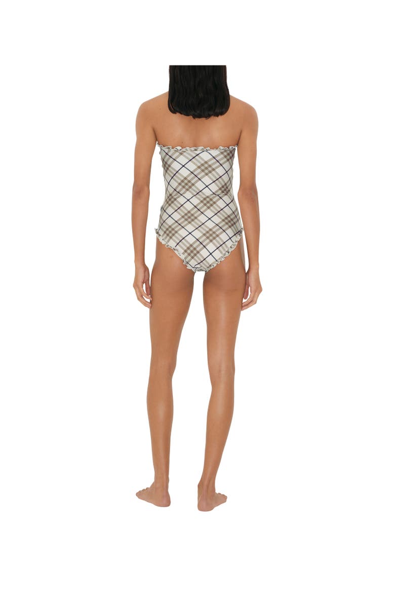 Burberry Check Swimsuit, Alternate, color, 