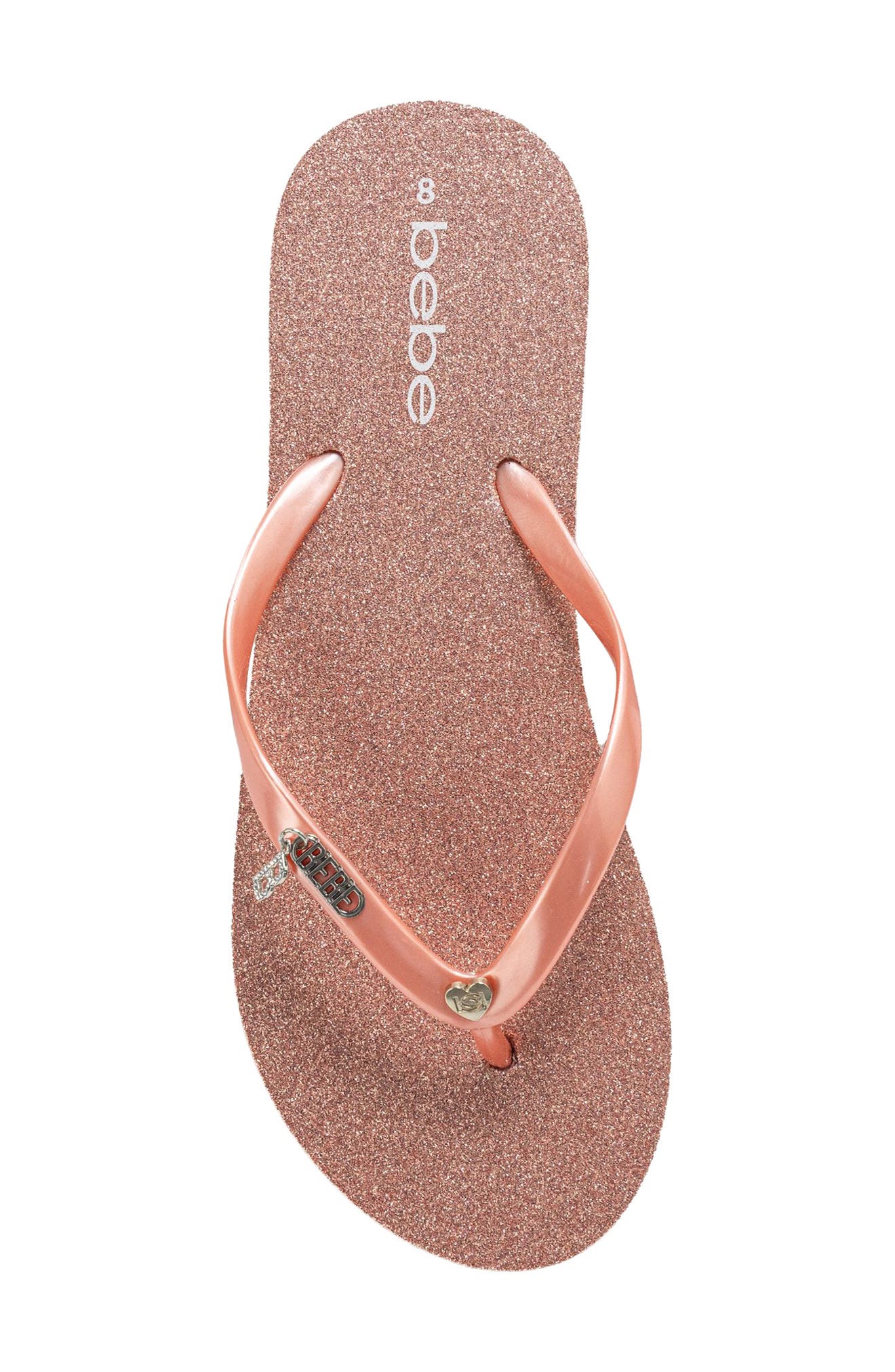 Glittery Thong Sandal, Alternate, color, BLUSH