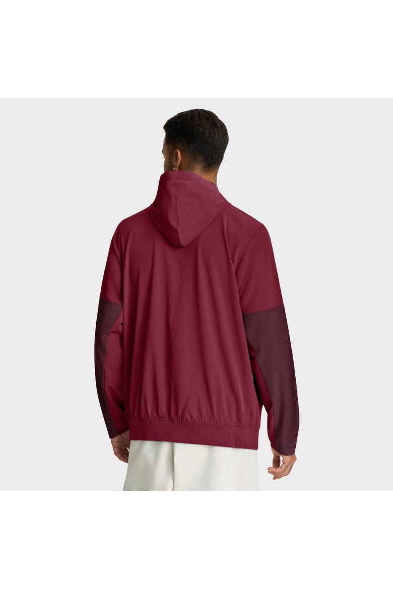 Men's Nike Burgundy Washington Commanders Sideline Anorak Half-Zip Hoodie Jacket, Alternate, color, Burgundy