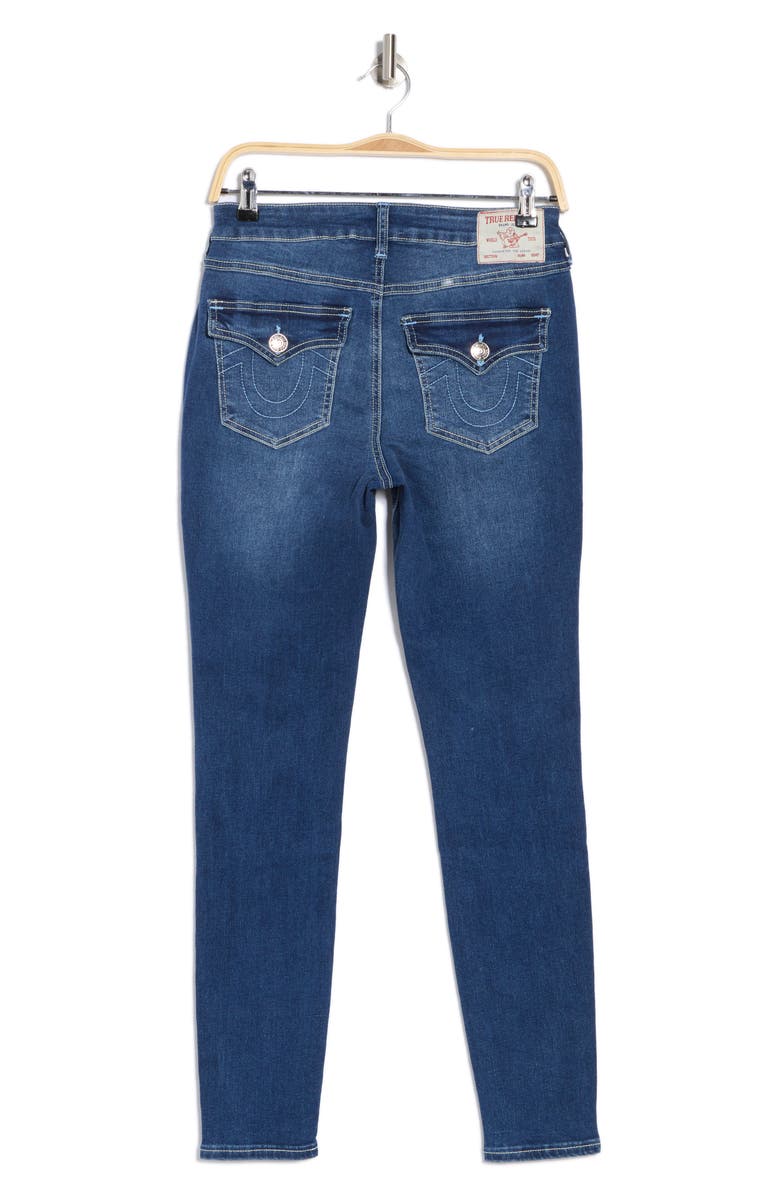 True Religion Jennie Big T Mid Rise Skinny Leg Jeans, Alternate, color, 