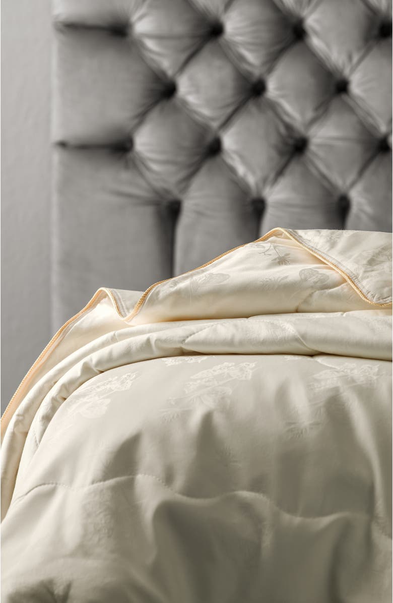 Togas Selena Tussah silk comforter, Alternate, color, White
