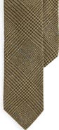 Ralph Lauren Purple Label Overcheck Glen Plaid Linen Tie