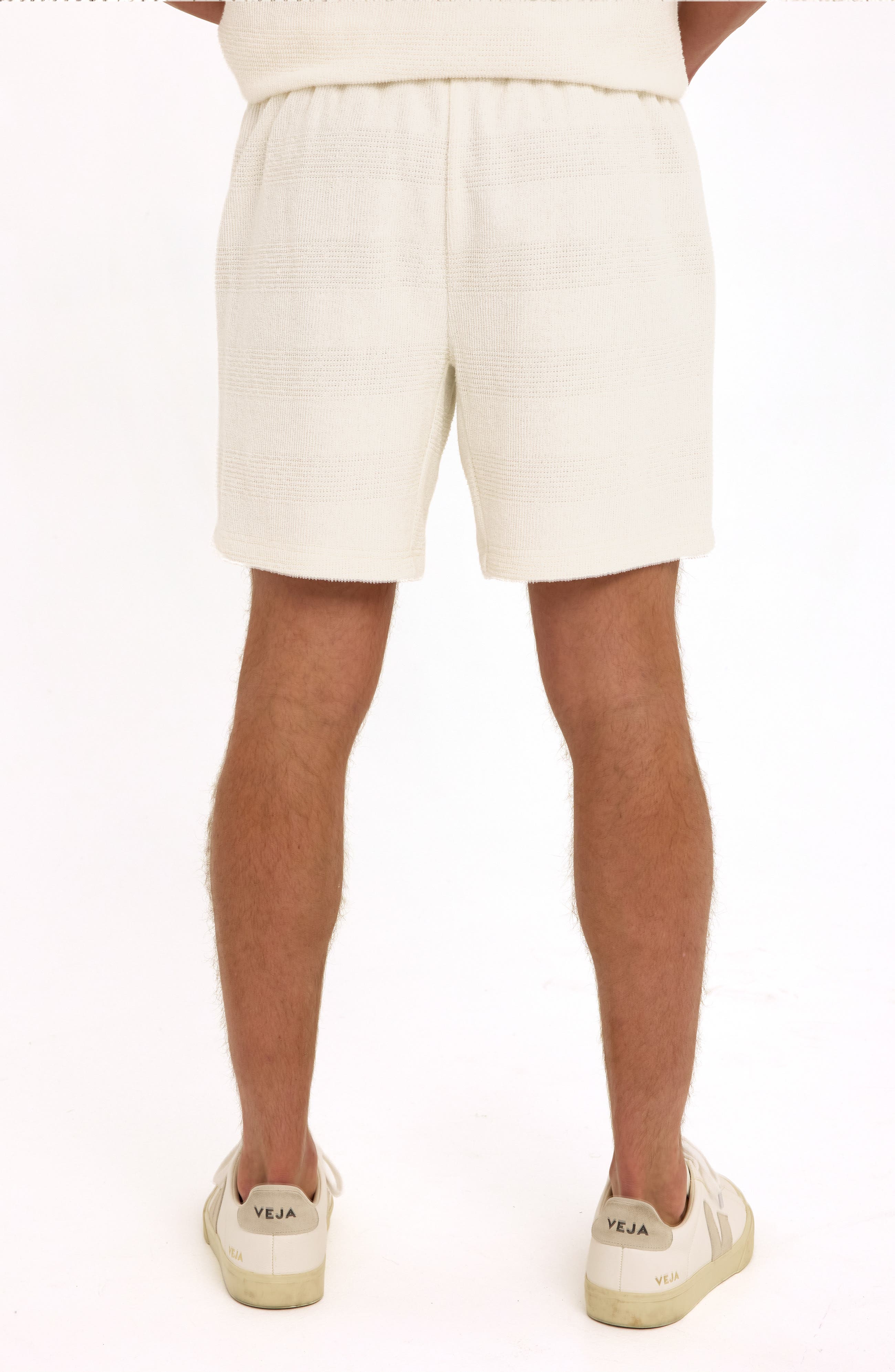 Wayne Stripe Jacquard Terry Cloth Drawstring Shorts - image 2