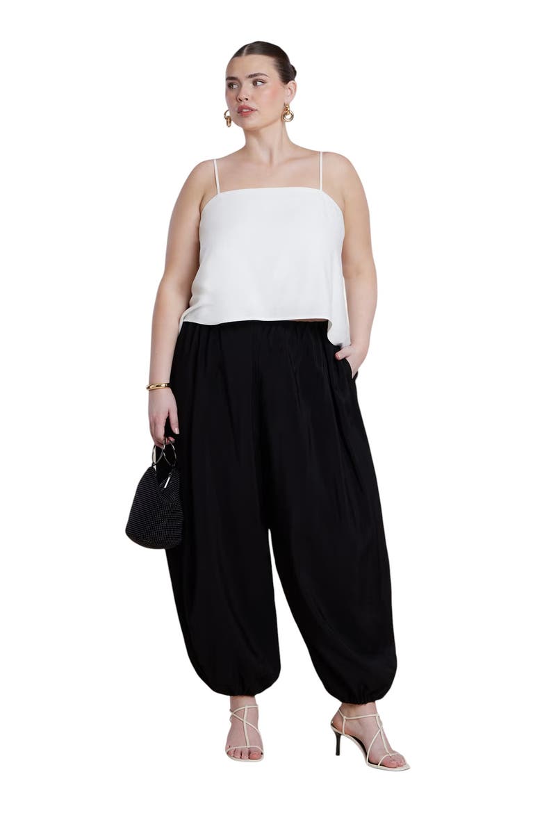Dramatic Balloon Pants, Alternate, color, BLACK ONYX