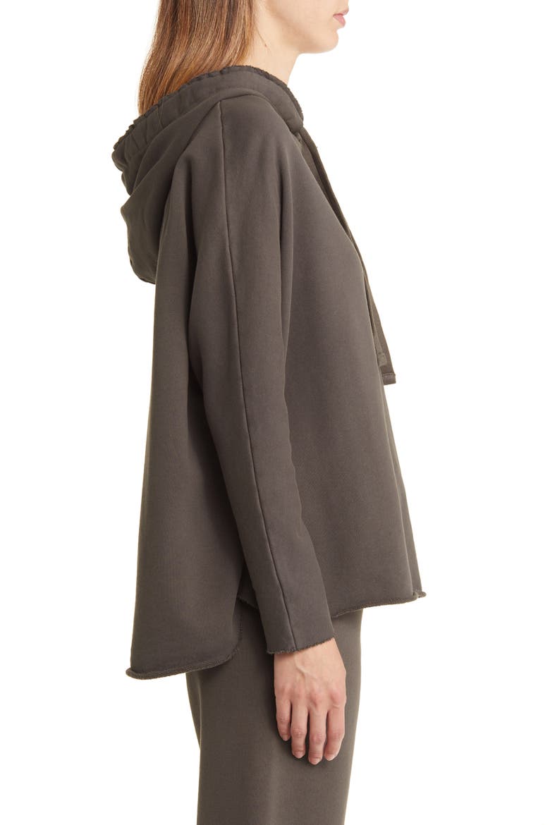 Kane Fleece Capelet Hoodie, Alternate, color, STEEL GREY