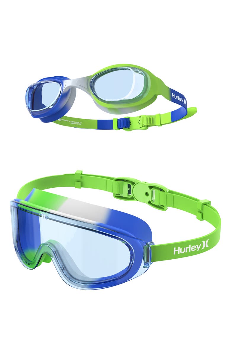 Hurley Kids' Solari Goggles & Swim Mask Set, Alternate, color,