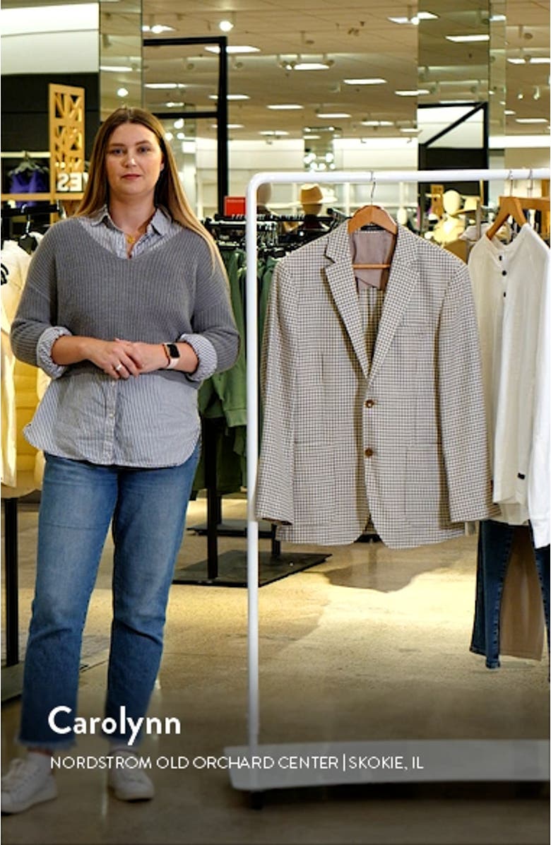 Houndstooth Wool Blend Sport Coat, sales video thumbnail