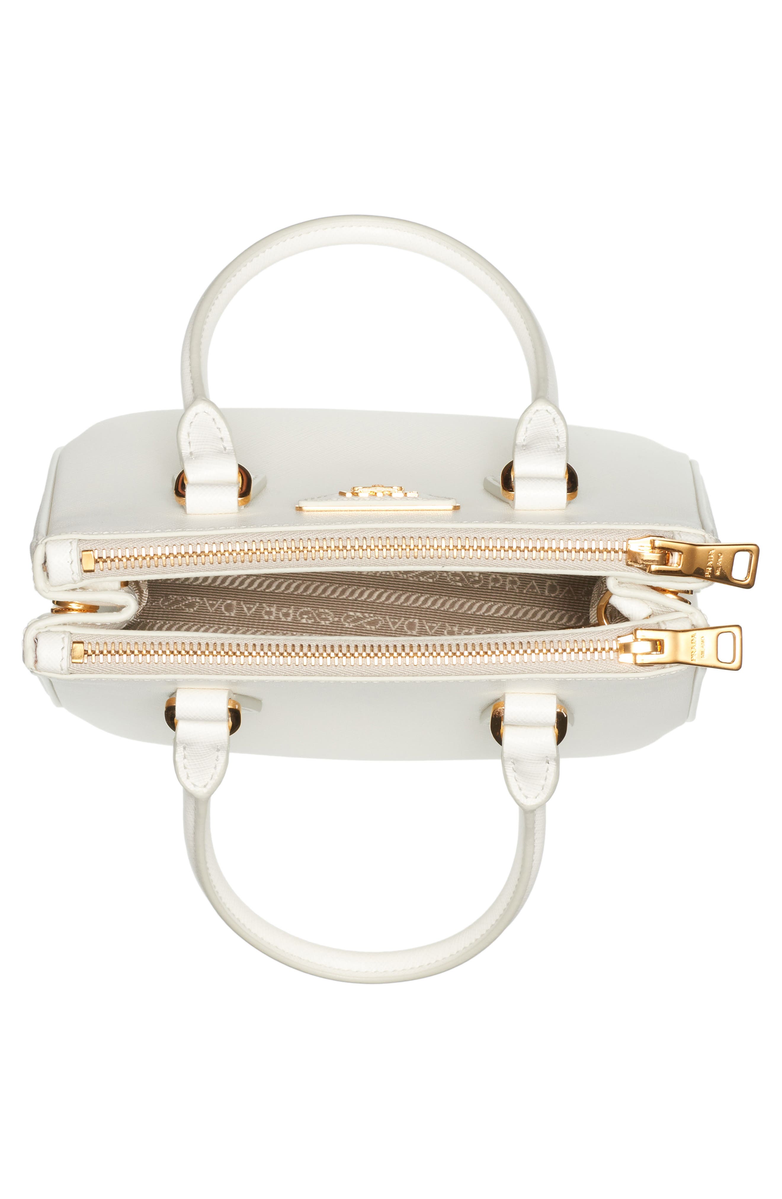 Prada Mini Galleria Saffiano Leather Satchel, Alternate, color, 