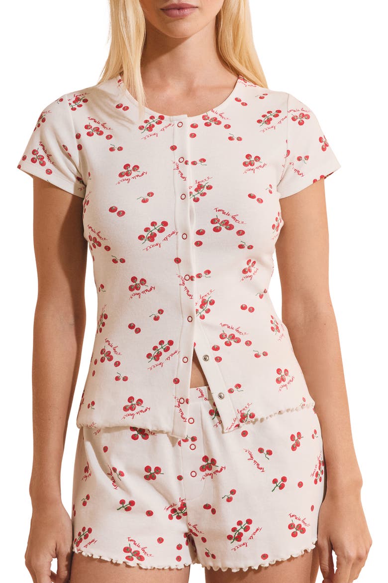 Tomate Pajama Top, Main, color, WHITE