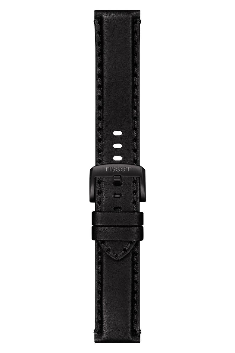 Chrono XL Chronograph Leather Strap Watch, 45mm, Alternate, color, BLACK