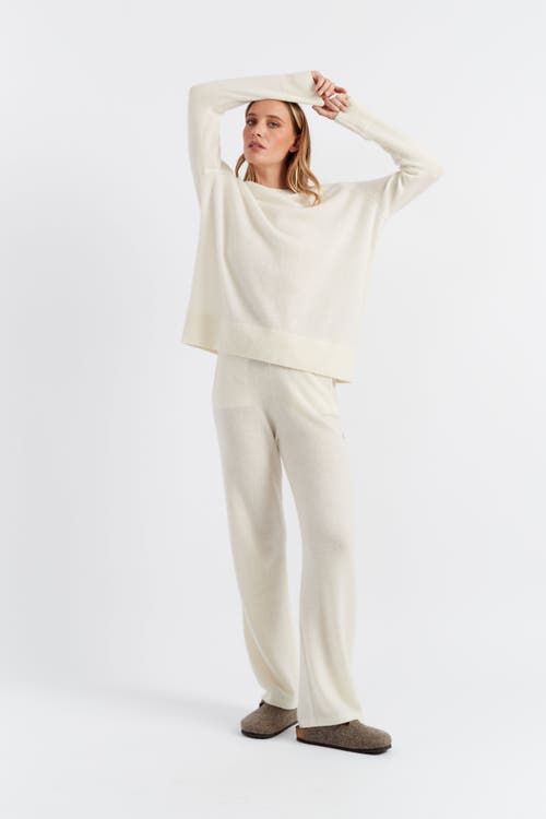 Chinti & Parker Cream Cloud Cashmere Slouchy Sweater In Cream
