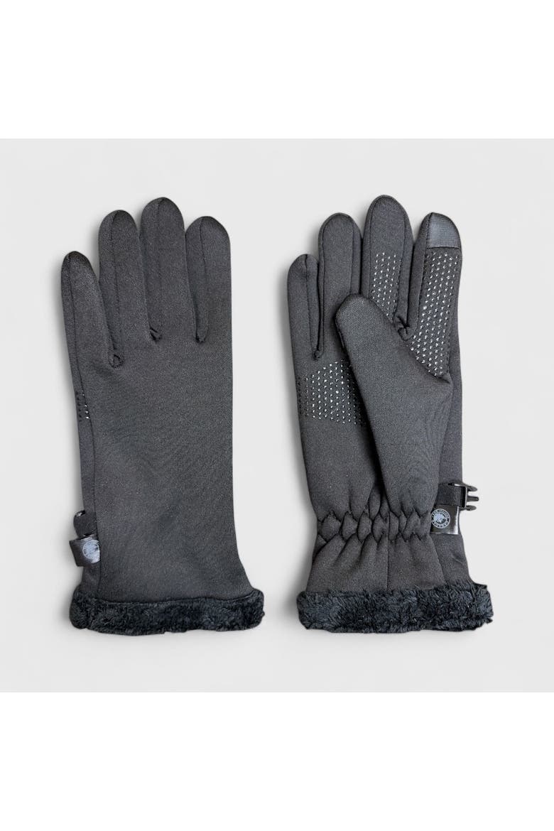 Women's Softshell Touchscreen Gloves, Main, color, Black