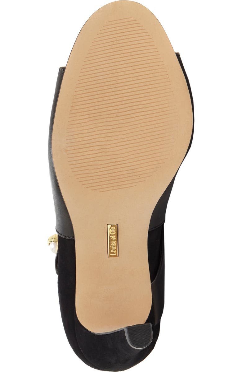 Louise et Cie Lander Open Toe Genuine Calf Hair Bootie, Alternate, color,