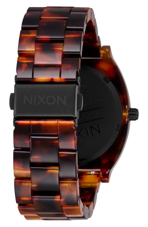 Nixon Time Teller Acetate Bracelet Watch, 40mm In Brown