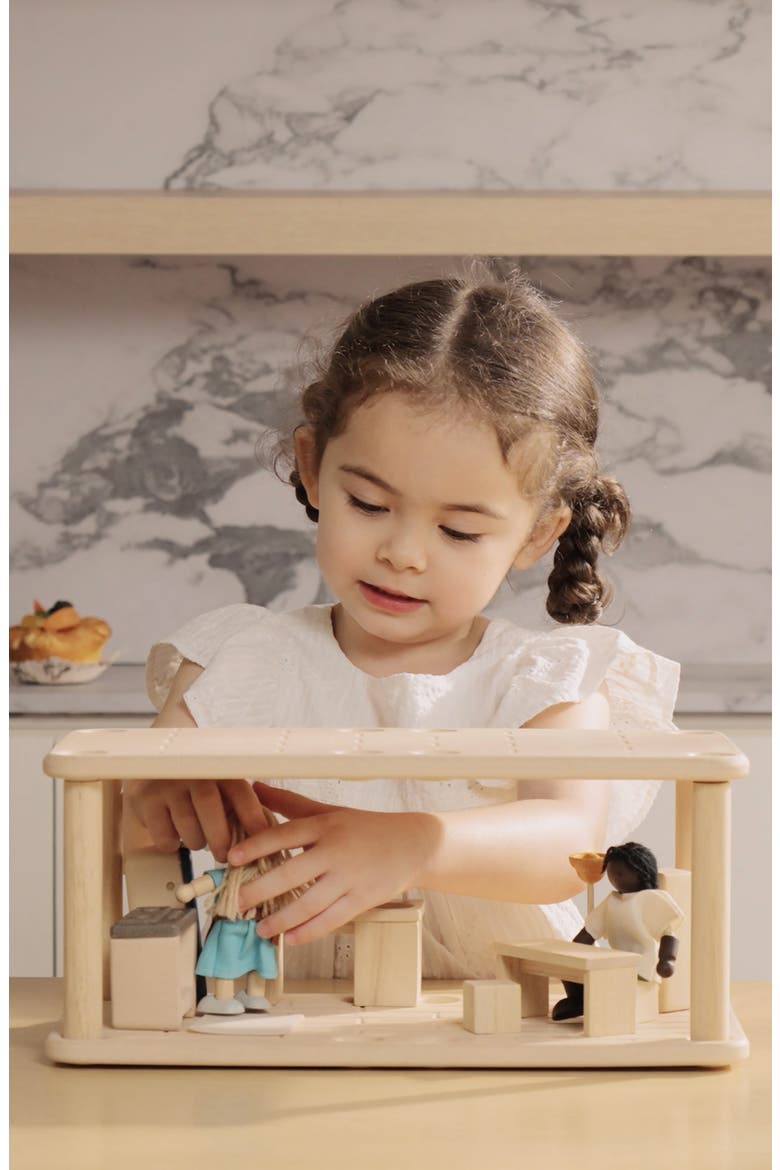 Dollhouse Kitchen & Dining Flat, Alternate, color, BROWN