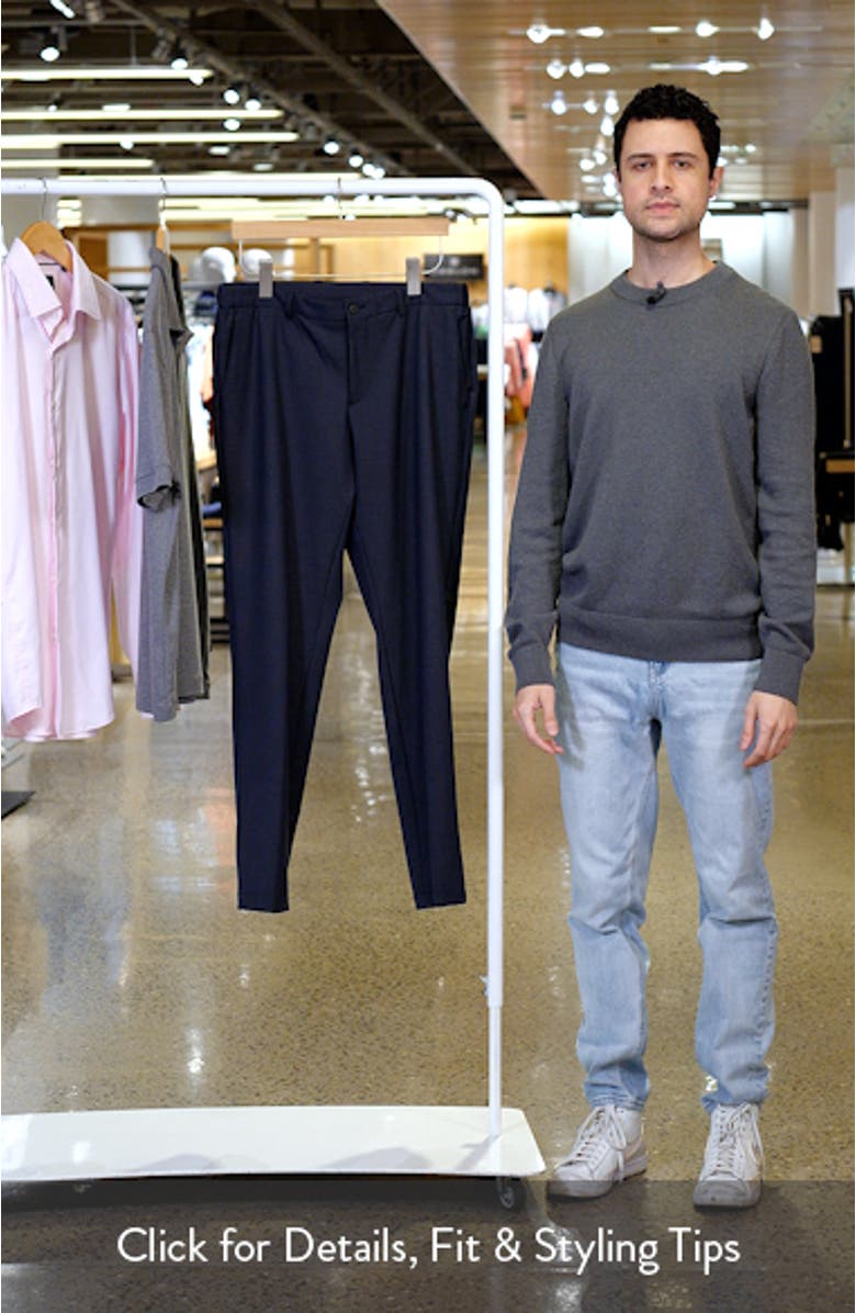 Genius Flat Front Slub Dress Pants, sales video thumbnail