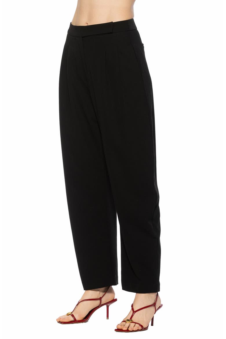 Solene Barrel Leg Pants, Alternate, color, BLACK