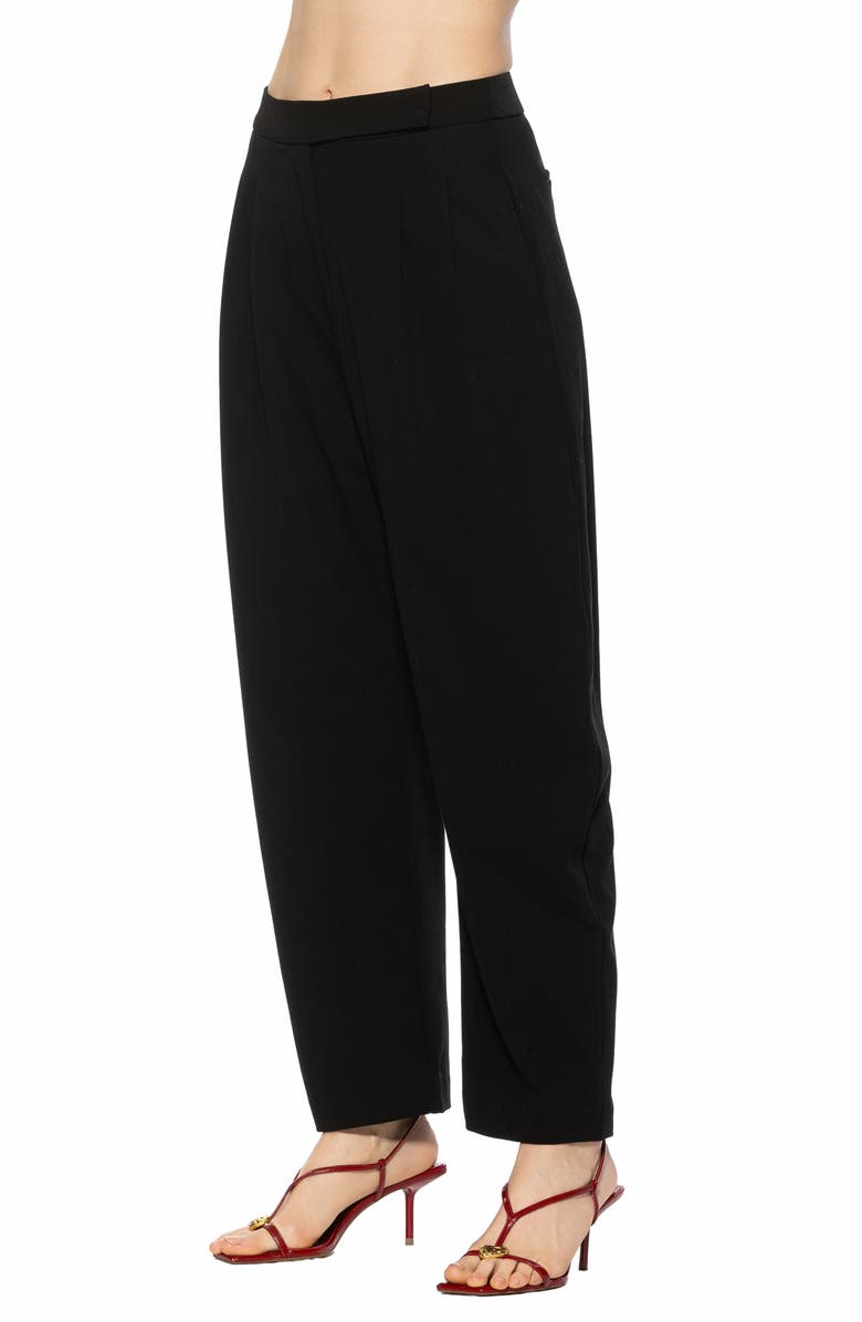 Alexia Admor Solene Barrel Leg Pants, Alternate, color, Black