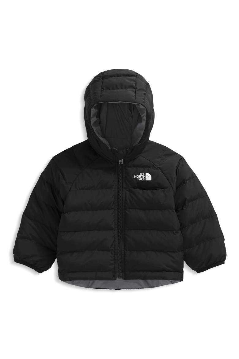 Perrito Reversible Water Repellent Recycled Polyester Jacket, Main, color, TNF BLACK/ SMOKED PEARL