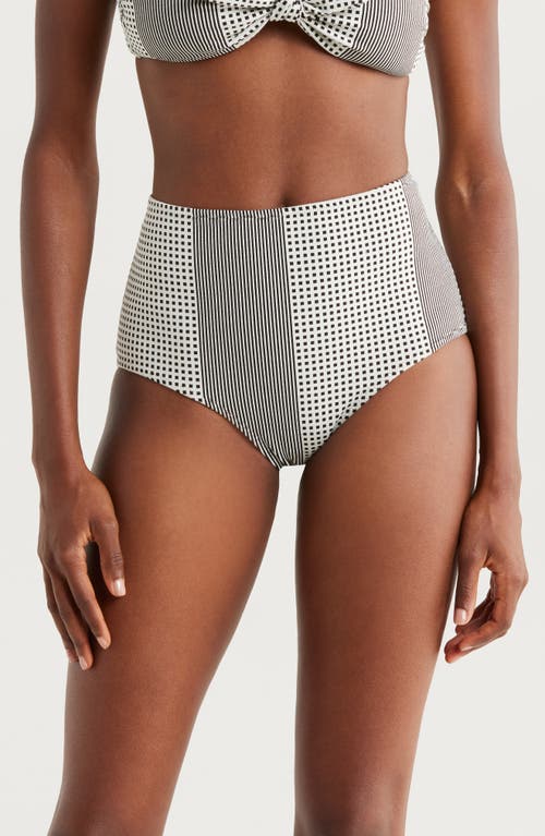 Lemlem Elsi High Waist Bikini Bottoms In Semira Vanilla