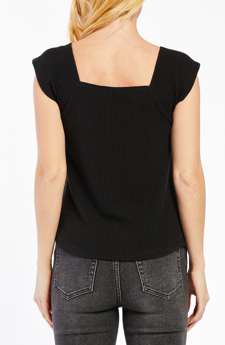 VELVET HEART Beatrix Sweetheart Neck Knit Top, Alternate, color, Black
