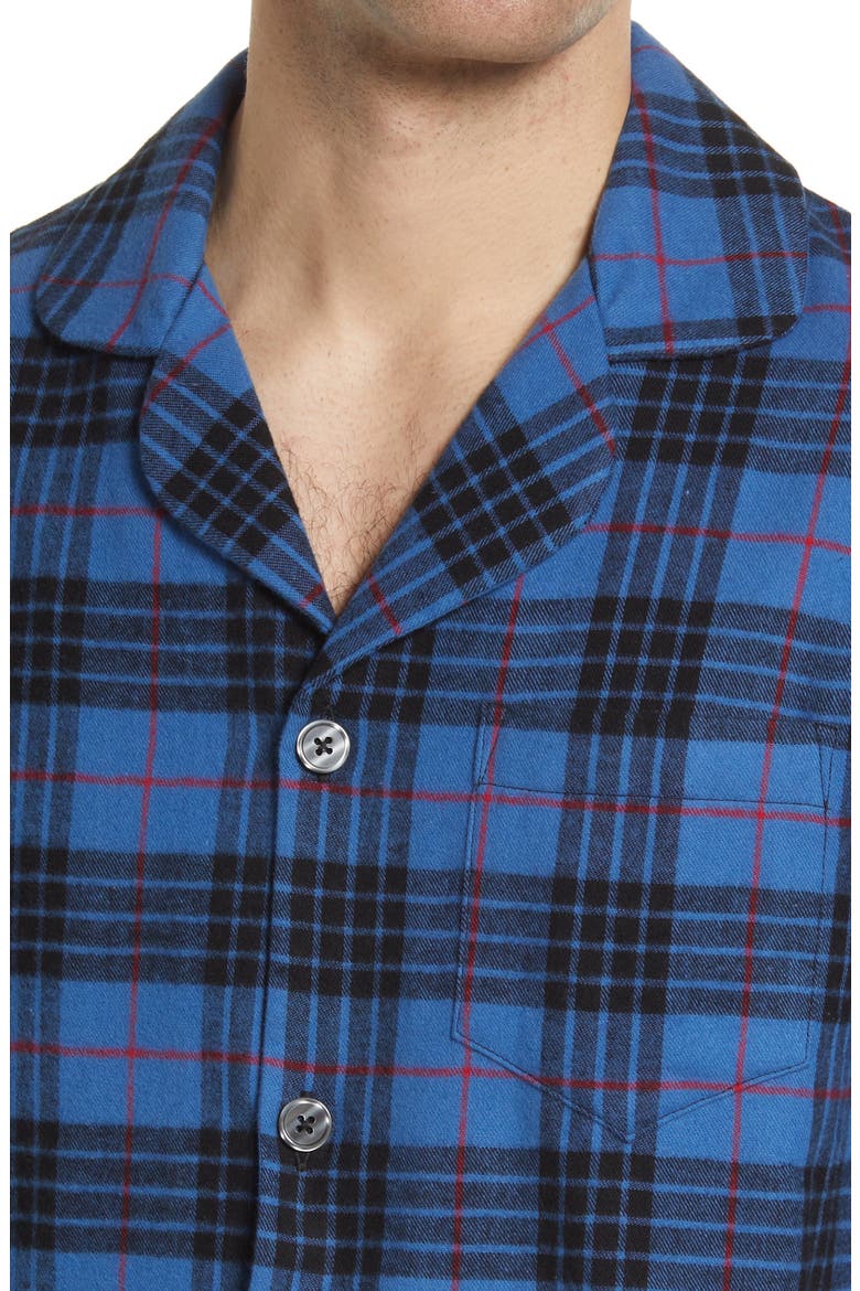 Men's Scotch Plaid Flannel Pajamas, Alternate, color, MORGAN