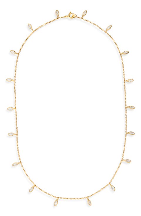 Malia 24K Gold Vermeil & Cubic Zirconia Necklace