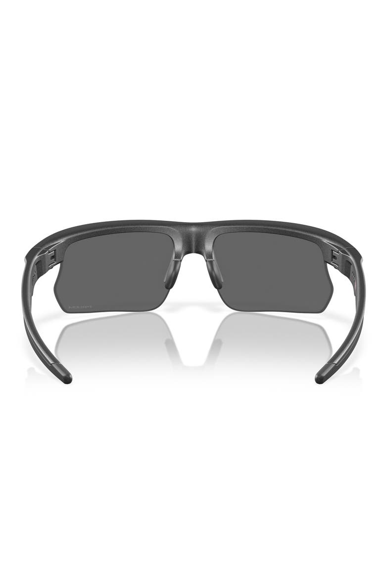 Bisphaera 68mm Prizm™ Gradient Oversize Polarized Rectangular Sunglasses, Alternate, color, BLACK GREY