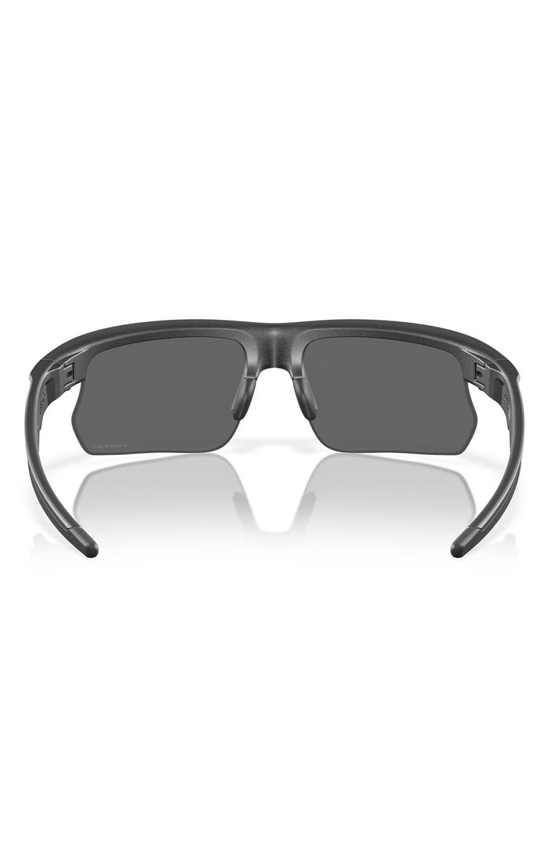 Oakley Bisphaera 68mm Prizm<sup>™</sup> Gradient Oversize Polarized Rectangular Sunglasses, Alternate, color, Black Grey