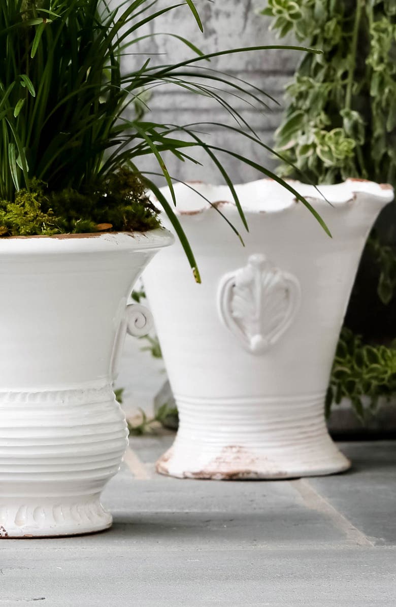 VIETRI Rustic Garden Medium Scalloped Planter, Alternate, color, 