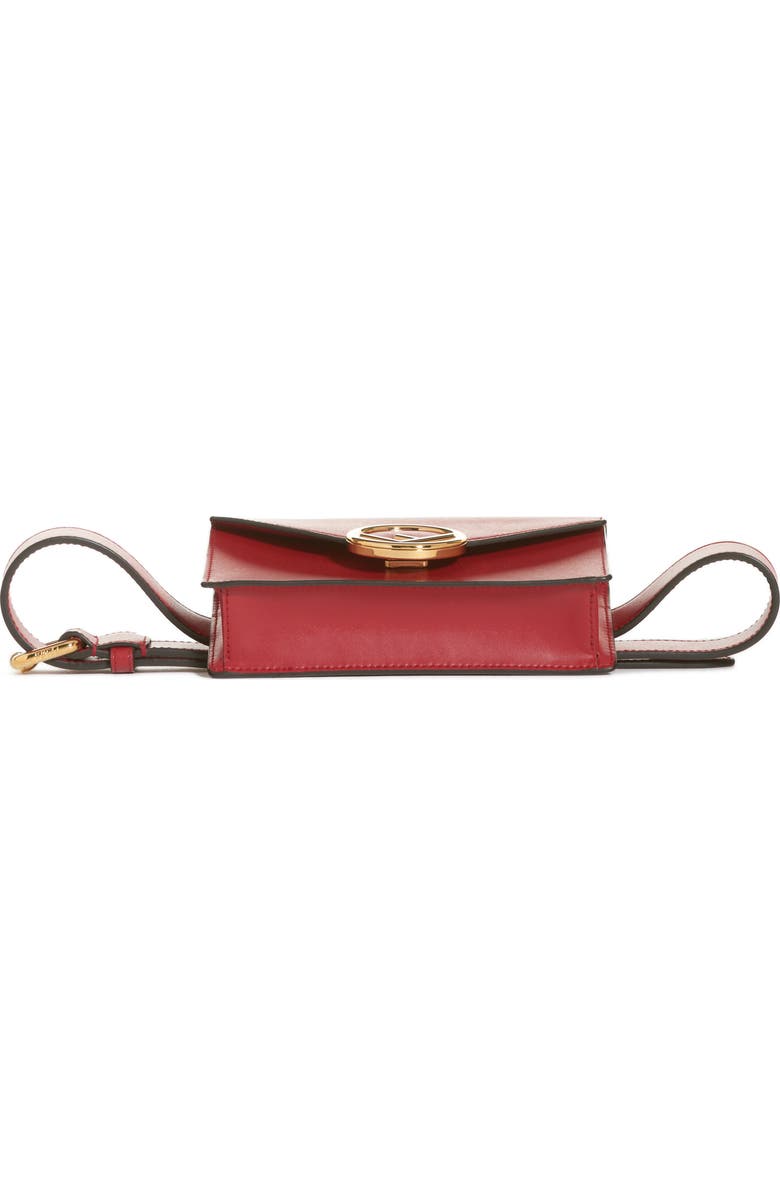 Fendi Liberty Logo Calfskin Leather Belt Bag, Alternate, color,