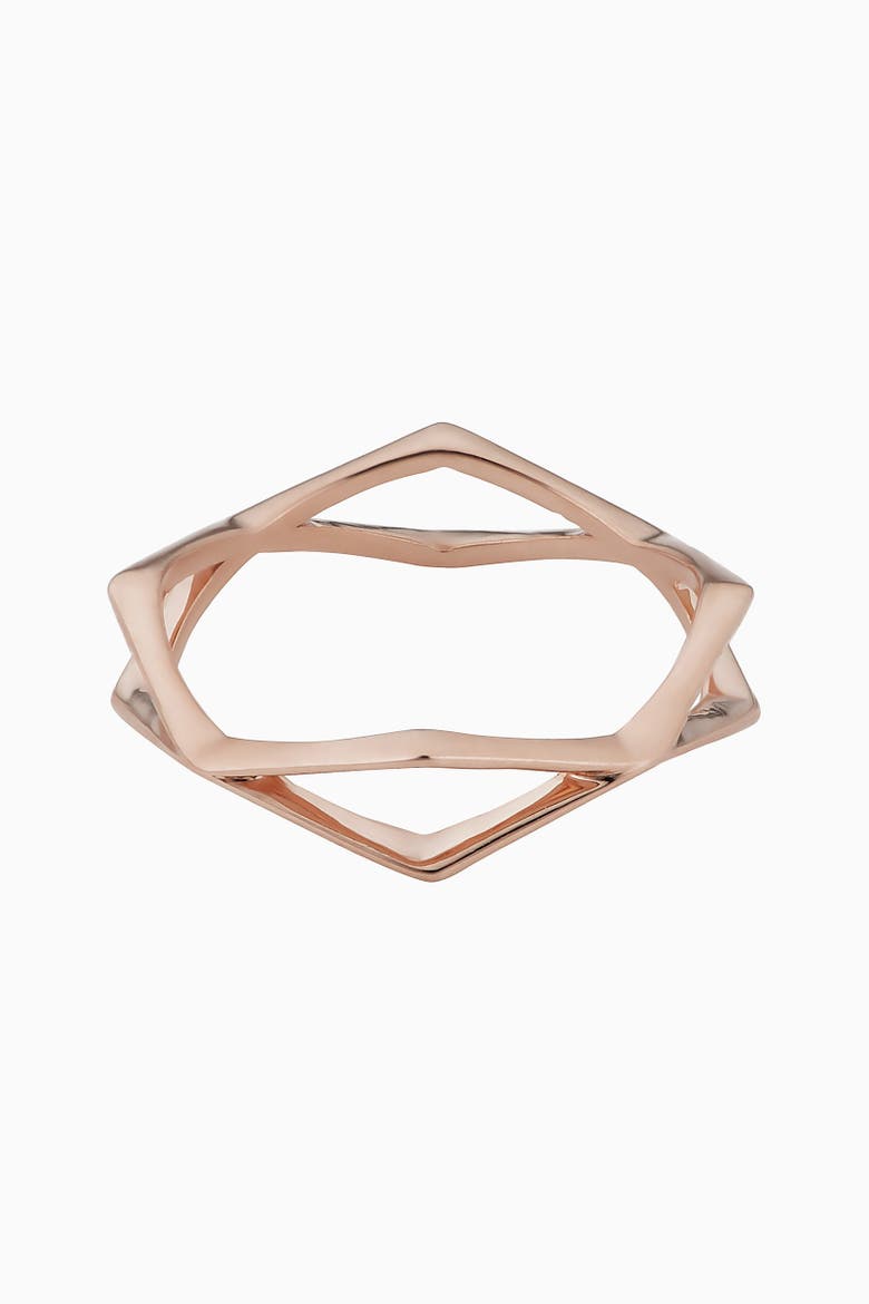 14K Yellow Gold 1975 Bow Ring, Alternate, color, Rose Gold
