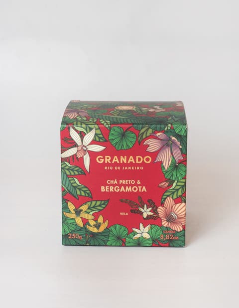 Chá Preto e Bergamota Scented Candle