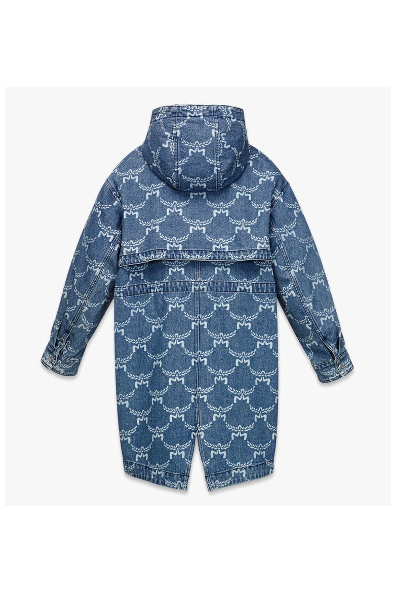 Lauretos Monogram 2-in-1 Denim Parka, Alternate, color, Indigo