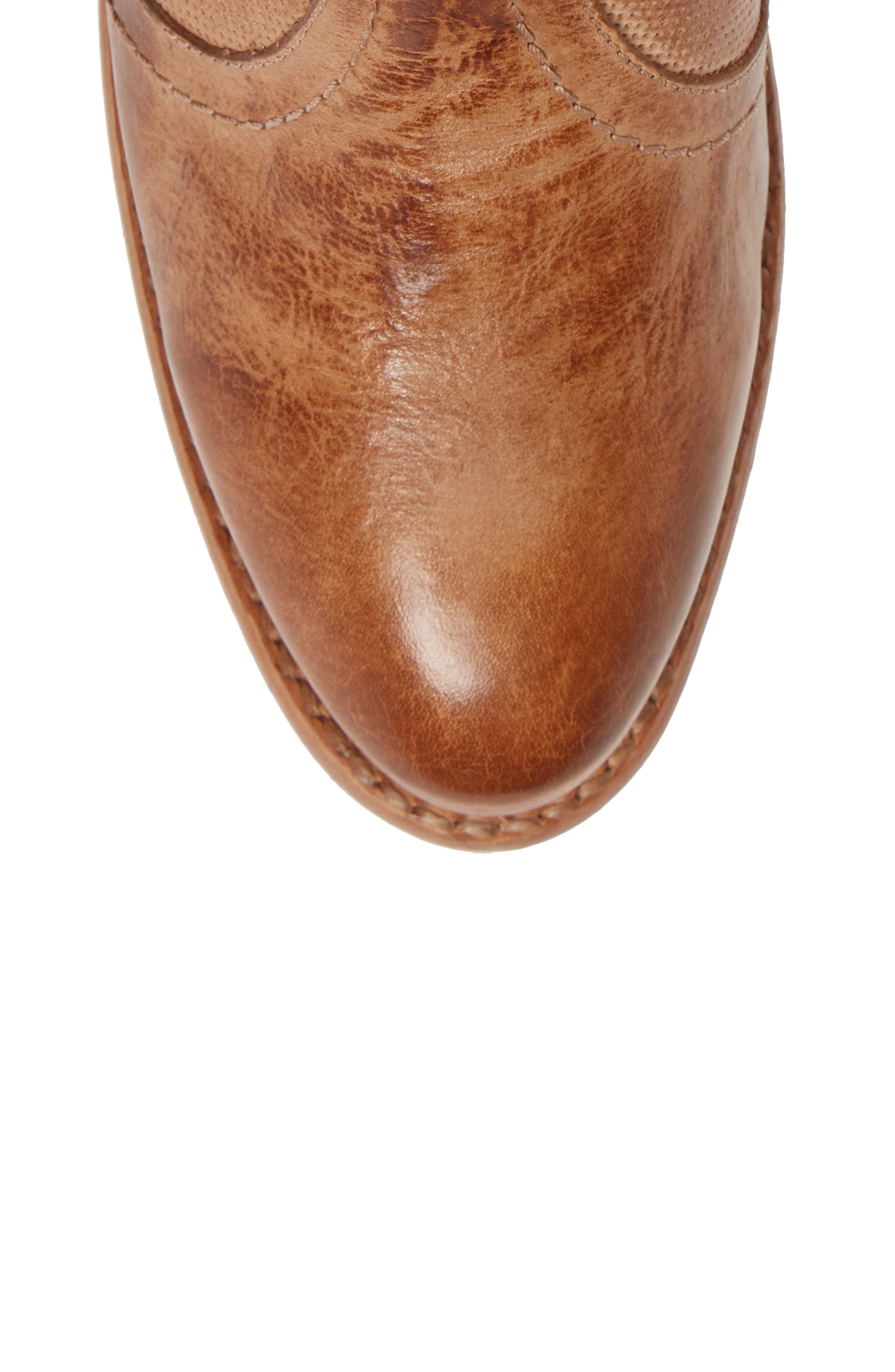 Bia Lace-Up Bootie, Alternate, color, TAN DIP DYE