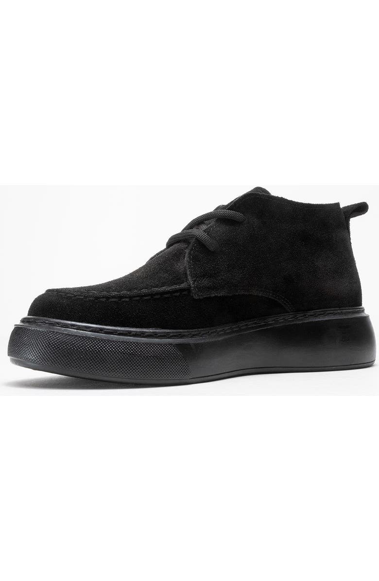 Forever & Always Shoes Lilya Leather Chukka Boot, Alternate, color, Black Suede Leather