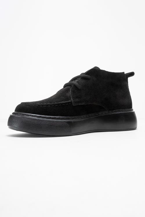 Forever & Always Shoes Lilya Leather Chukka Boot In Black